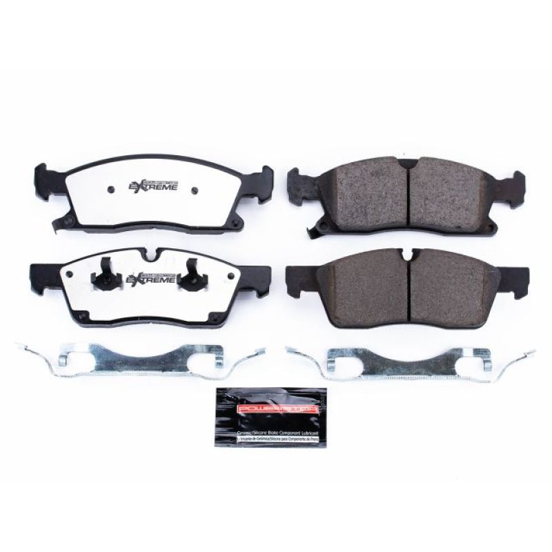 Power Stop 11-16 Dodge Durango Front Z36 Truck & Tow Brake Pads w/Hardware - eliteracefab.com