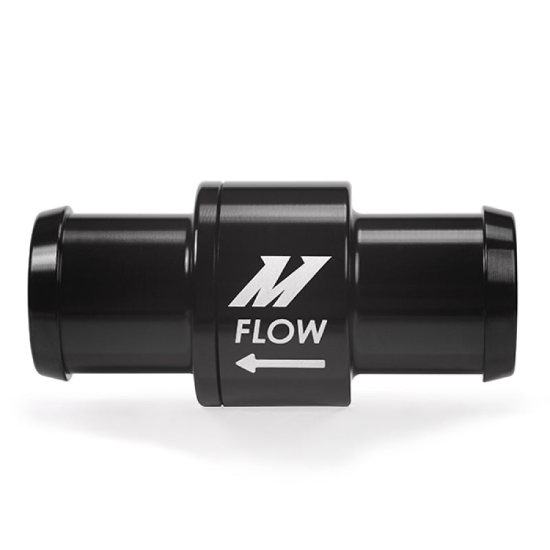 Mishimoto One-Way Check Valve 3/4in Aluminum Fitting - Black - eliteracefab.com