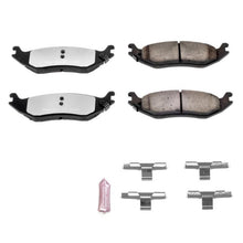 Load image into Gallery viewer, Power Stop 07-09 Chrysler Aspen Rear Z36 Truck &amp; Tow Brake Pads w/Hardware - eliteracefab.com