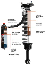 Load image into Gallery viewer, FOX 05+ Toyota Tacoma Performance Elite 2.5 Series Shock Front, 2-3in Lift, with UCA - eliteracefab.com