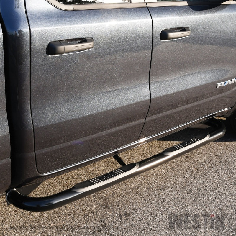 Westin 19-20 Ram 1500 Crew Cab E-Series 3 Nerf Step Bars - Black