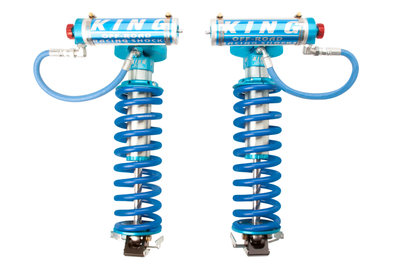 King Shocks 2005+ Ford F-250 4WD Front 2.5 Dia Remote Res Coilover Conversion w/Adjuster (Pair) - eliteracefab.com