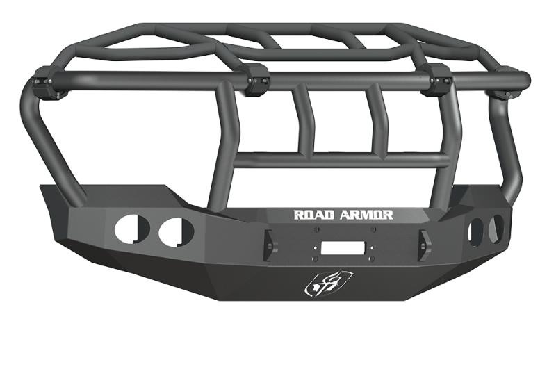 Road Armor 11-16 Ford F-250 Stealth Front Winch Bumper w/Intimidator Guard - Tex Blk