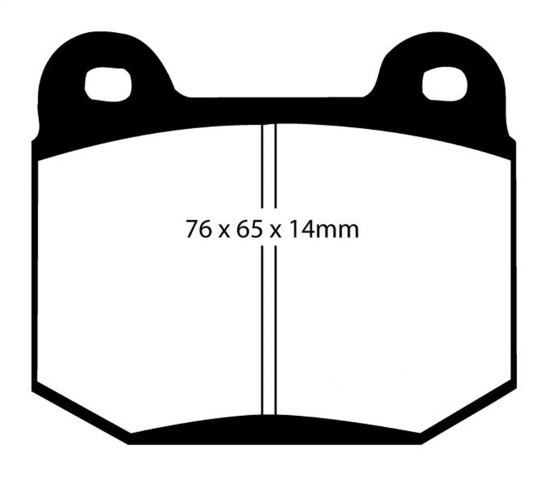 EBC 03-04 Infiniti G35 3.5 (Manual) (Brembo) Yellowstuff Rear Brake Pads - eliteracefab.com