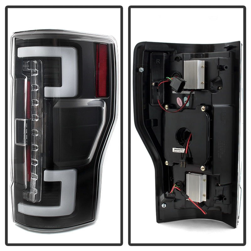 Spyder 17-18 Ford F-250 Super Duty (Excl LED Models) LED Tail Lights - Black (ALT-YD-FS17-LED-BK) - eliteracefab.com