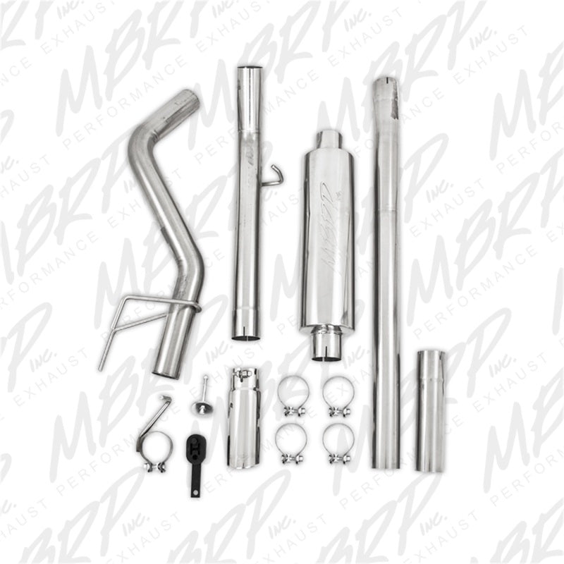 MBRP 06-08 Ram Hemi 1500 Mega Cab 5.7L / 03-13 Ram Hemi 2500/3500 5.7L T409 3in Cat Back Single Side - eliteracefab.com