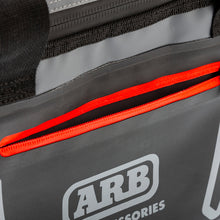 Load image into Gallery viewer, ARB Cooler Bag Charcoal w/ Red Highlights 15in L x 11in W x 9in H Holds 22 Cans - eliteracefab.com