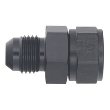 Load image into Gallery viewer, DeatschWerks 6AN Male Flare to Fuel Pump Outlet Barb Adapter - Anodized Matte Black