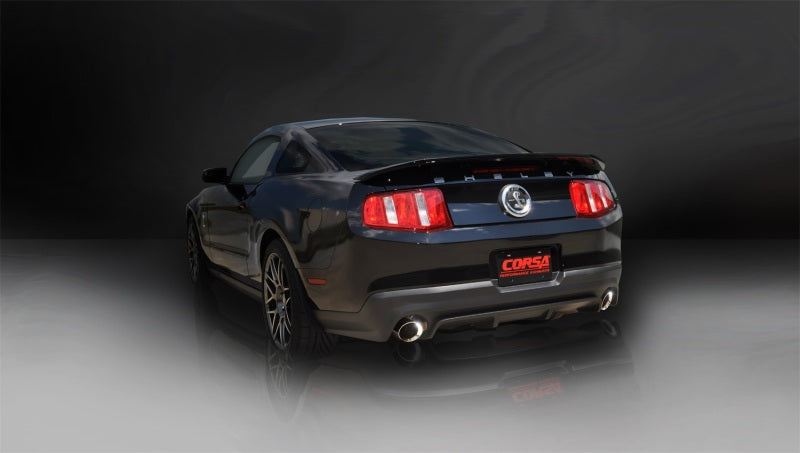 Corsa 11-12 Ford Mustang Shelby GT500 5.4L V8 Polished Sport Axle-Back Exhaust CORSA Performance