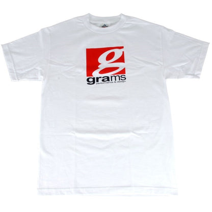 Grams Performance and Design Logo White T-Shirt - L