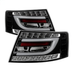 Spyder Audi A6 05-08 4Dr Sedan Only Version 2 Light Bar LED Tail Lights Blk ALT-YD-AA605V2-LBLED-BK - eliteracefab.com
