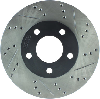 StopTech 94-04 Ford Mustang (exc Cobra & Bullitt) Front Left Slotted & Drilled Rotor Stoptech