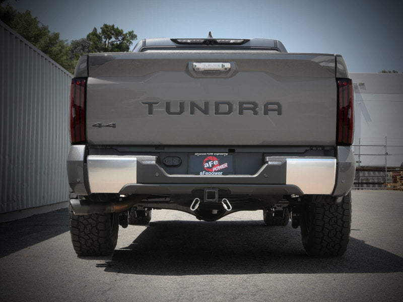 aFe 2022 Toyota Tundra V6-3.5L (tt) Vulcan Series 2.5in to 3in 304 SS Cat-Back Exhaust w/ Black Tip - eliteracefab.com