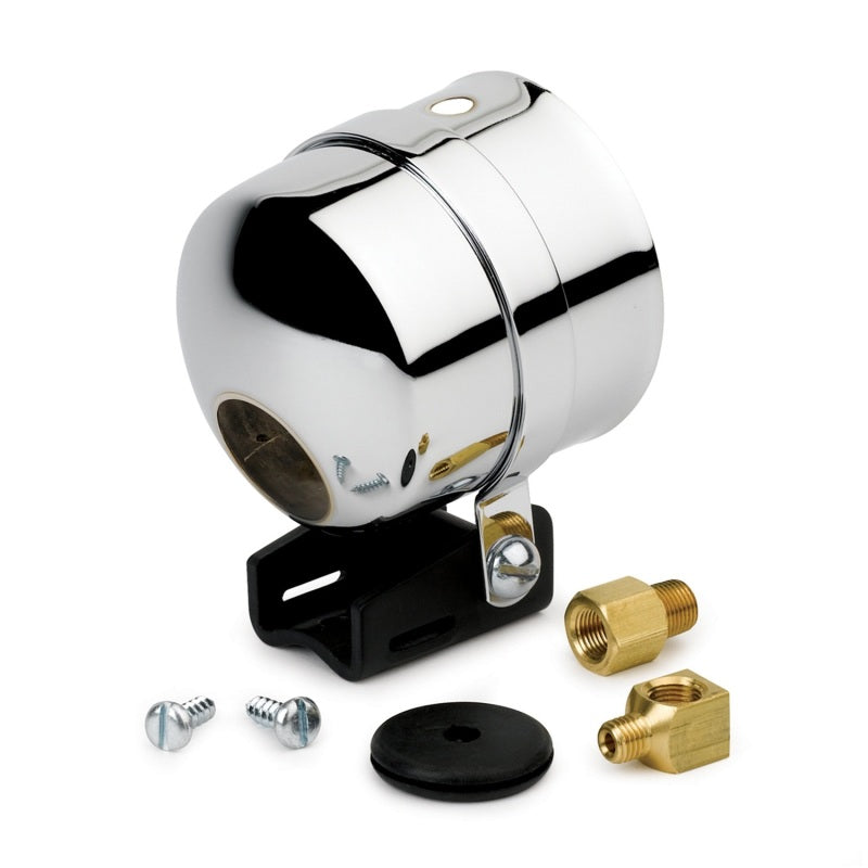 Autometer 2-5/8in Pedestal Mount w/ Chrome Cup for Liquid Filled Mechanical Gauge 5201
