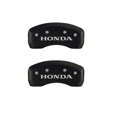 Load image into Gallery viewer, MGP 4 Caliper Covers Engraved Front &amp; Rear Honda Red finish silver ch MGP