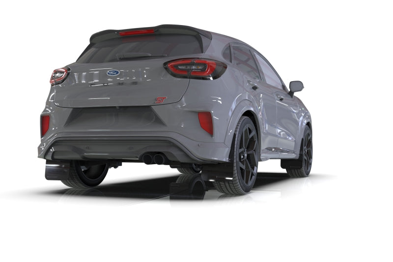 Rally Armor 20-22 Ford Puma ST Black Mud Flap w/ Blue Logo - eliteracefab.com