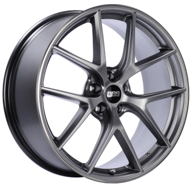 BBS CI-R 19x9 5x112 ET42 Platinum Silver Polished Rim Protector Wheel -82mm PFS/Clip Required BBS