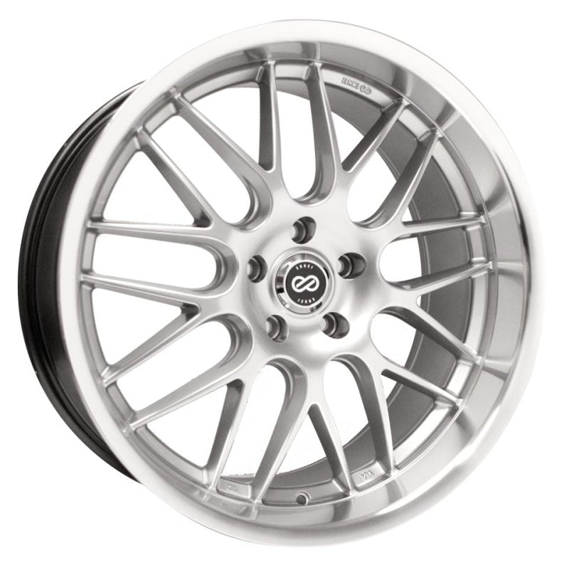 Enkei Lusso 20x9.5 35mm Offset 5x120 Bolt Pattern 72.6 Bore Hyper Silver Wheel Enkei