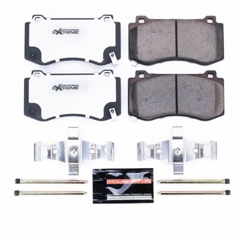 Power Stop 05-10 Chrysler 300 Front Z26 Extreme Street Brake Pads w/Hardware - eliteracefab.com