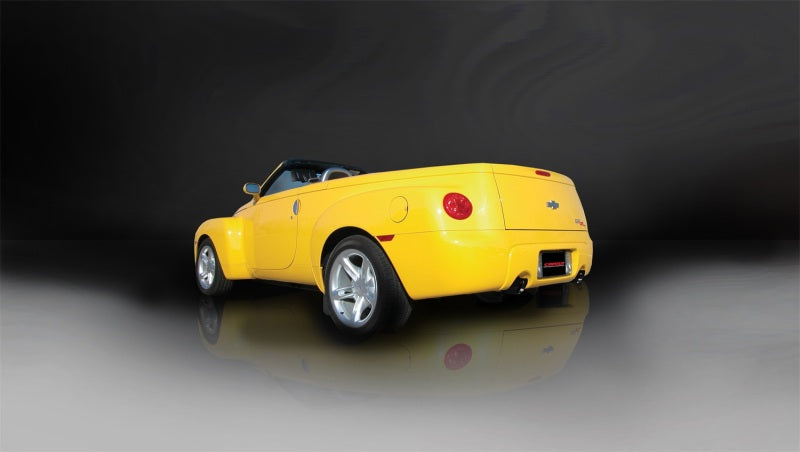 Corsa 03-06 Chevrolet SSR 5.3L V8 3in Cat-Back Dual Rear w Single 4in Black Pro-Series Tips CORSA Performance