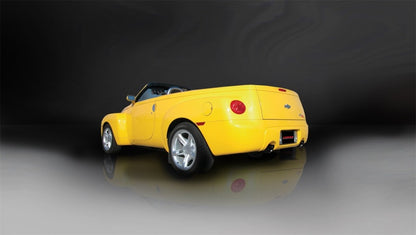 Corsa 03-06 Chevrolet SSR 5.3L V8 3in Cat-Back Dual Rear w Single 4in Black Pro-Series Tips CORSA Performance