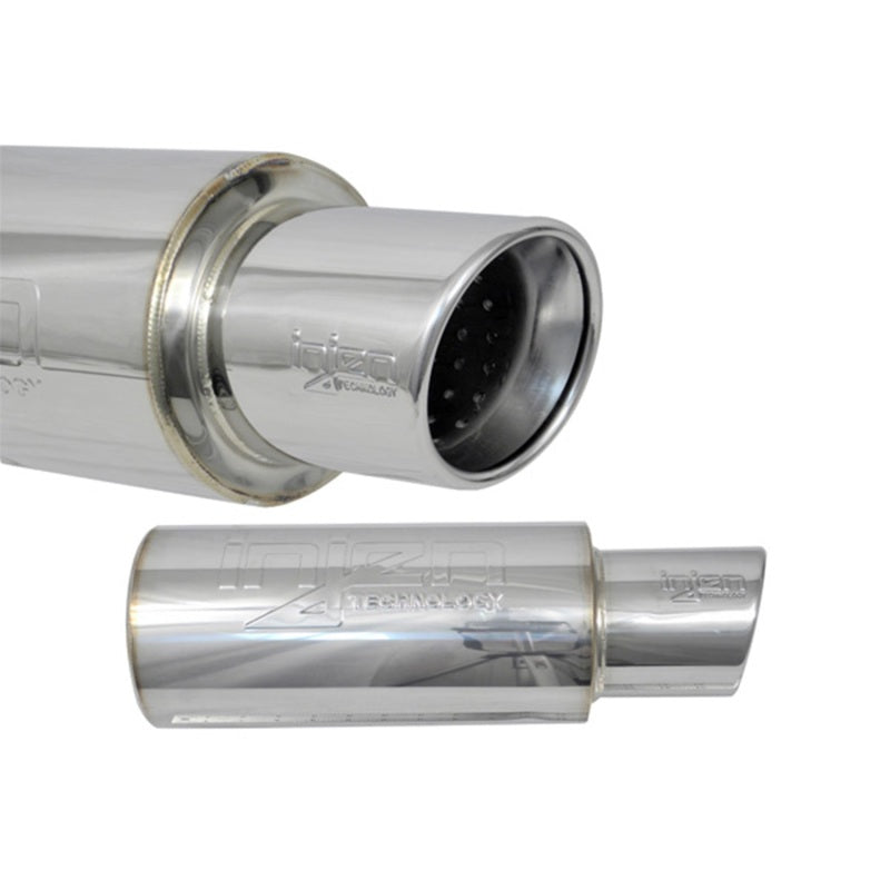 Injen 3.00 Universal Muffler w/Stainless Steel resonated rolled tip (Injen embossed logo) Injen