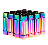 BLOX Racing 12-Sided P17 Tuner Lug Nuts 12x1.5 - NEO Chrome Steel - Set of 16