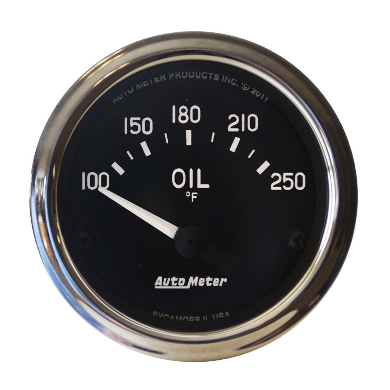 Autometer Cobra 2 1/16in 100-250 Deg Electric Oil Temperature Gauge 201018