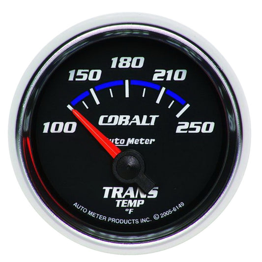 Autometer Cobalt 2-1/6in 100-250 Degree F Transmission Temperature Gauge 6149