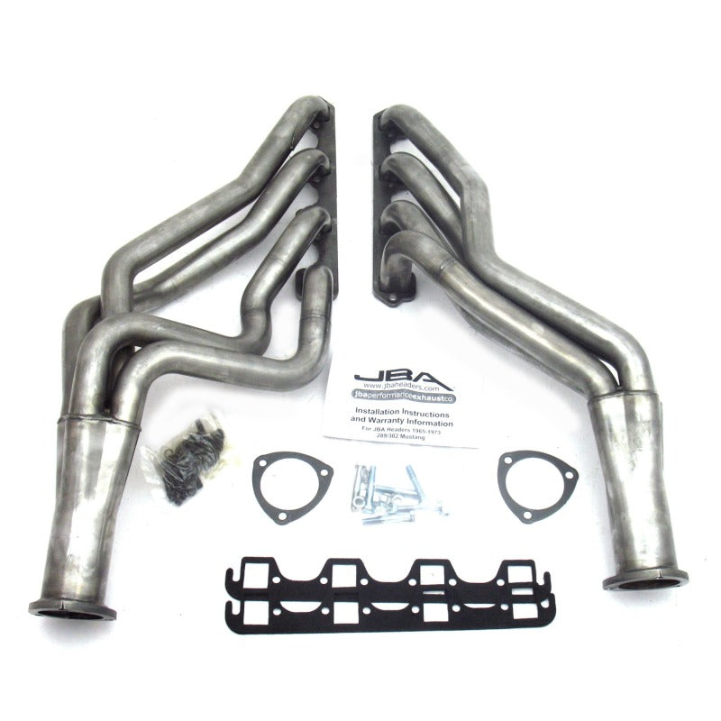 JBA 65-73 Ford Mustang 260-302 SBF 5 Speed T5/T56 1-3/4in Primary Raw 409SS Long Tube Header JBA