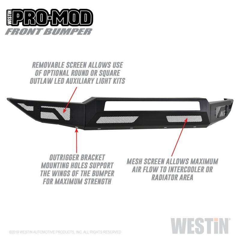 Westin 17-19 Ford F-250/350 Pro-Mod Front Bumper Westin
