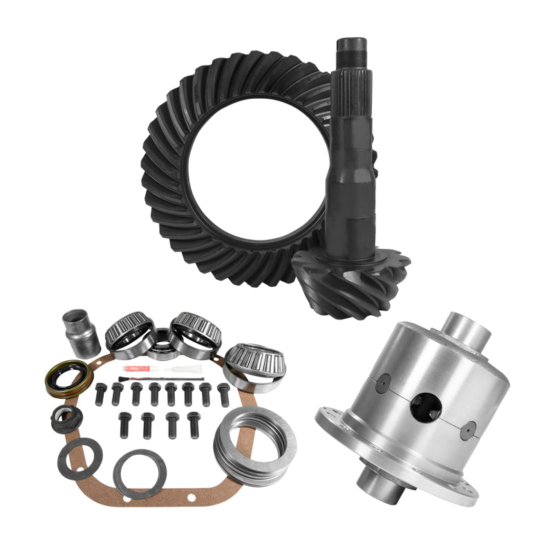 Yukon 10.5in Ford 4.56 Rear Ring & Pinion Install Kit 35 Spline Positraction Yukon Gear & Axle