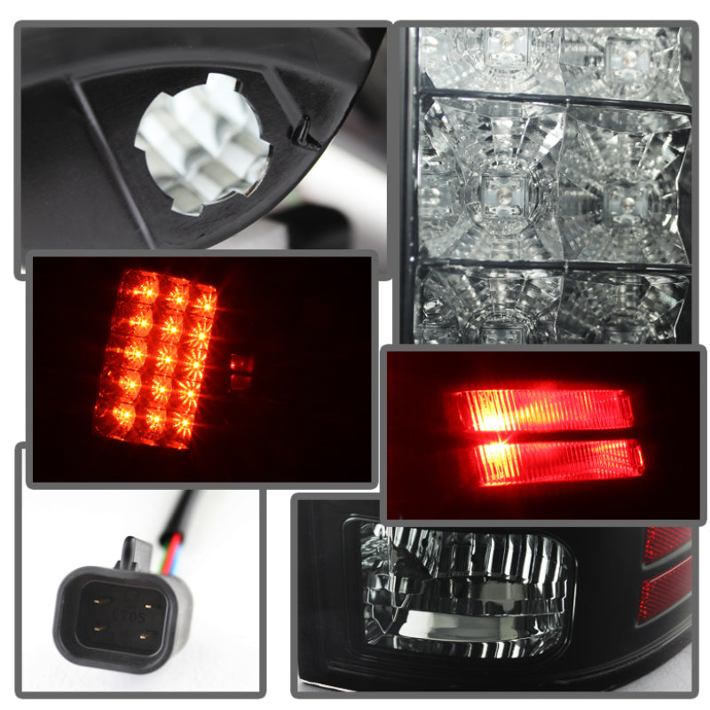 Spyder Dodge Ram 1500 13-14 13-14 LED Tail Lights LED Model only - Blk Smke ALT-YD-DRAM13-LED-BSM - eliteracefab.com