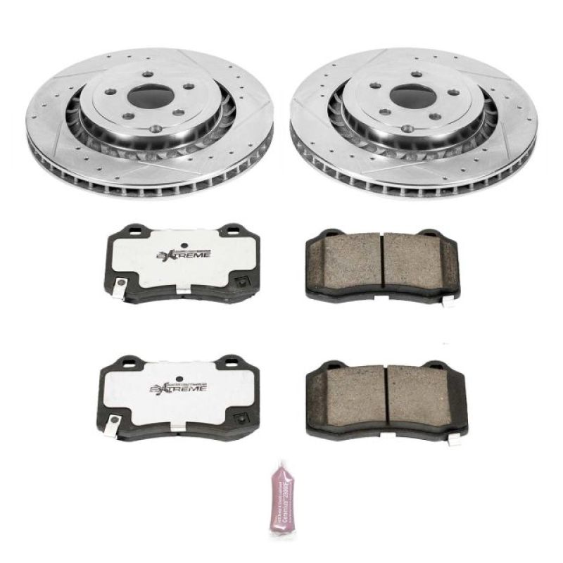 Power Stop 15-17 Chevrolet SS Rear Z26 Street Warrior Brake Kit - eliteracefab.com