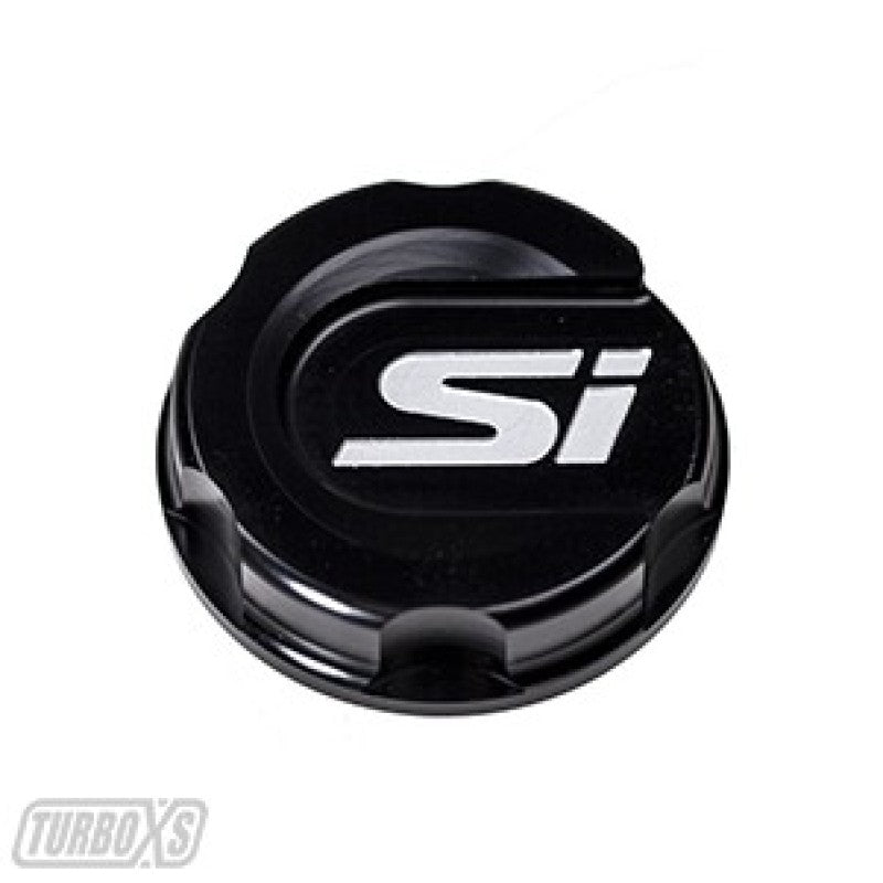 TURBOXS ALUMINUM OIL CAP BLACK HONDA CIVIC/SI; 2017-2018 - eliteracefab.com