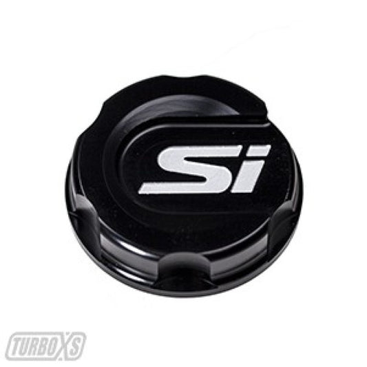 TURBOXS ALUMINUM OIL CAP BLACK HONDA CIVIC/SI; 2017-2018 - eliteracefab.com