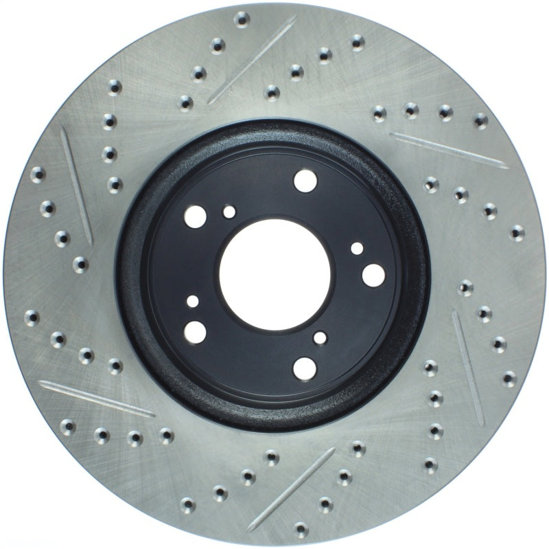 StopTech Slotted & Drilled Sport Brake Rotor Front Left 13 Honda Accord Sport - eliteracefab.com