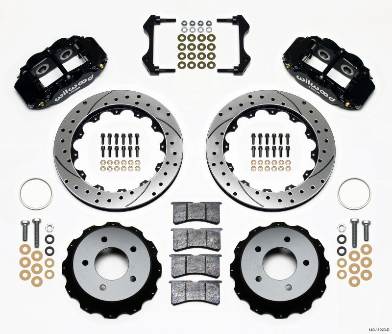 Wilwood Narrow Superlite 4R Rear Kit 12.88in Drilled 84-87 Corvette C4 Wilwood