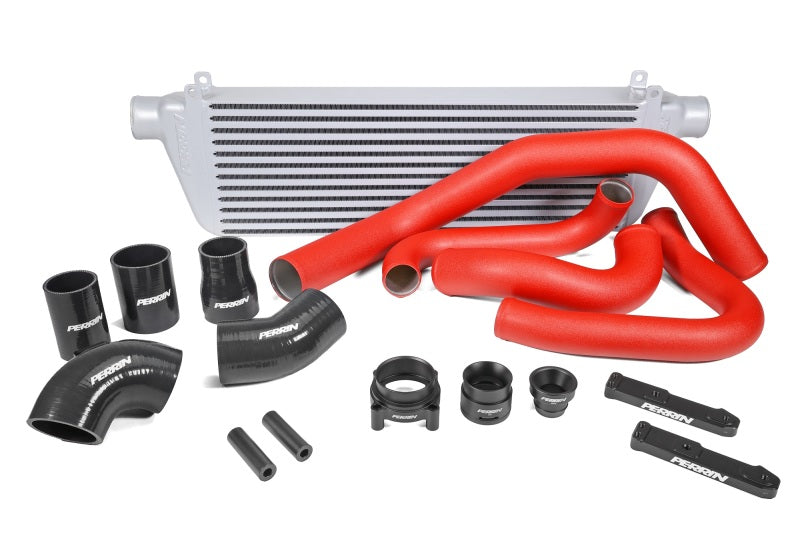 Perrin 22-23 Subaru WRX Front Mount Intercooler Kit (Red Tubes & Silver Core) Perrin Performance