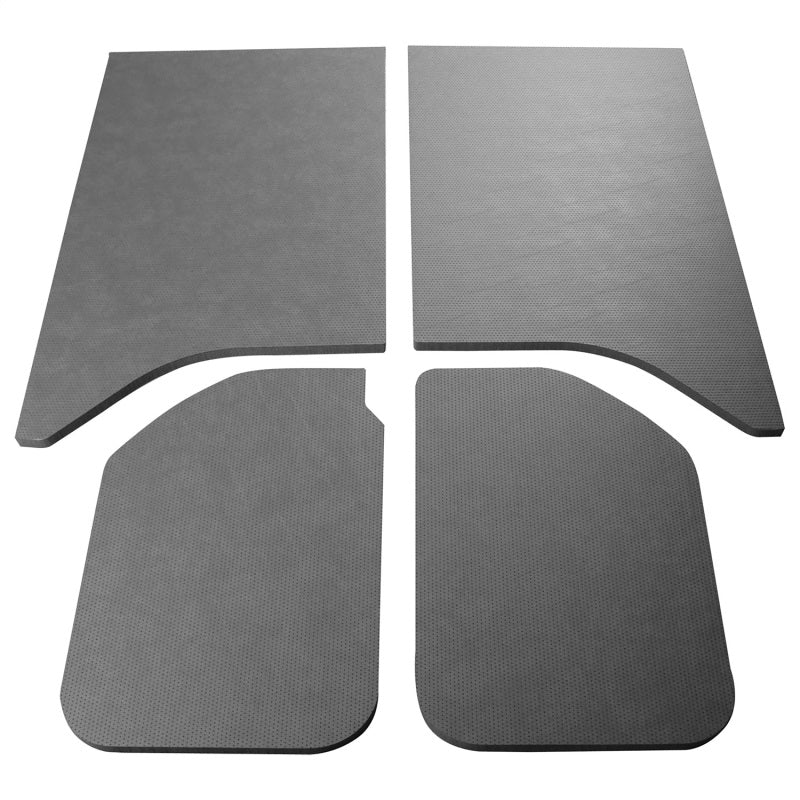 DEI 11-18 Jeep Wrangler JK 2-Door Boom Mat Headliner - 4 Piece - Gray Leather Look DEI