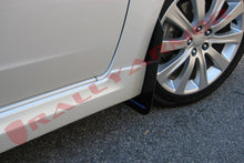 Load image into Gallery viewer, Rally Armor UR Mudflaps Black Urethane Blue Logo 2008-2011 Impreza / 2008-2010 WRX - eliteracefab.com