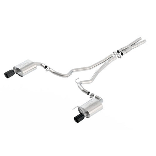 Ford Racing 2015 Mustang 5.0L Touring Cat-Back Exhaust System Black Chrome Ford Racing