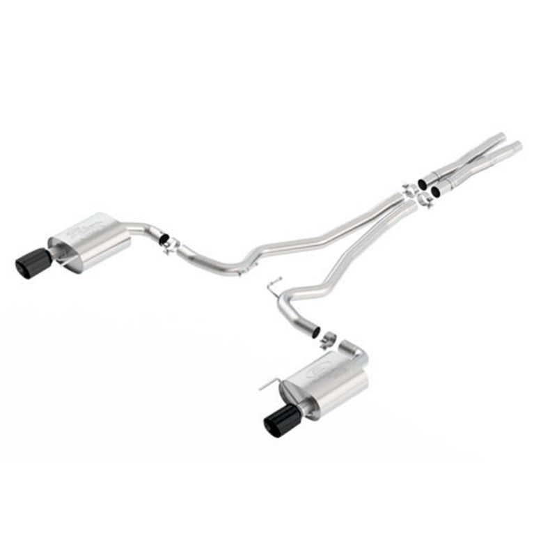 Ford Racing 2015 Mustang 5.0L Sport Cat-Back Exhaust System Black Chrome Ford Racing