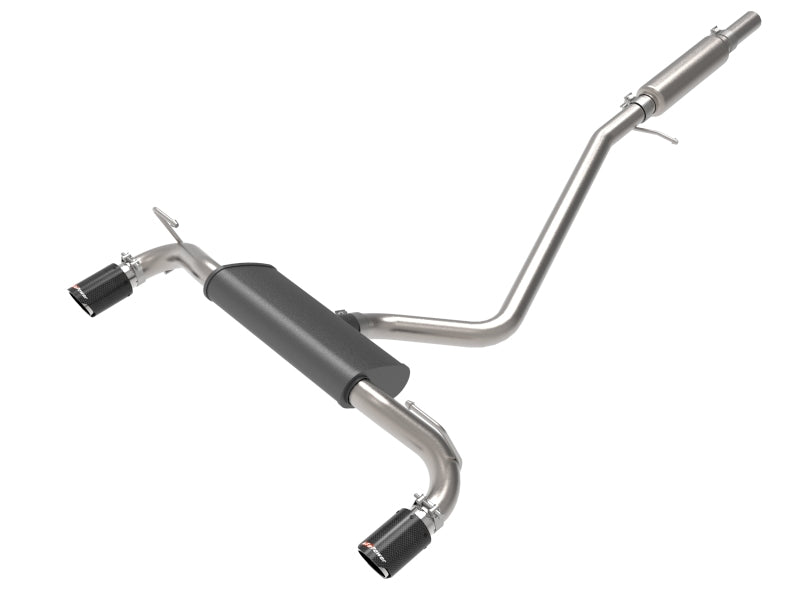 aFe Ford Bronco Sport 21-22 L3-1.5L (t)/L4-2.0L (t) Vulcan Cat-Back Exhaust System- Carbon Tips aFe