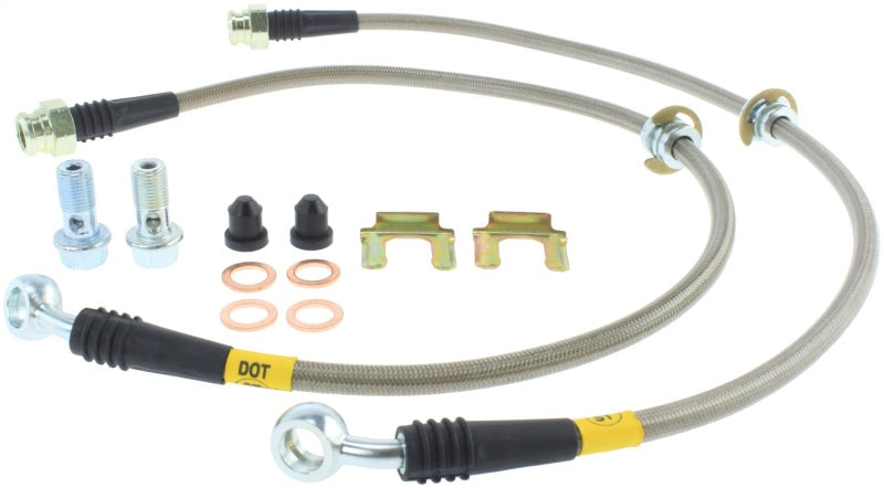 StopTech 93-01 Impreza Stainless Steel Rear Brake Lines - eliteracefab.com