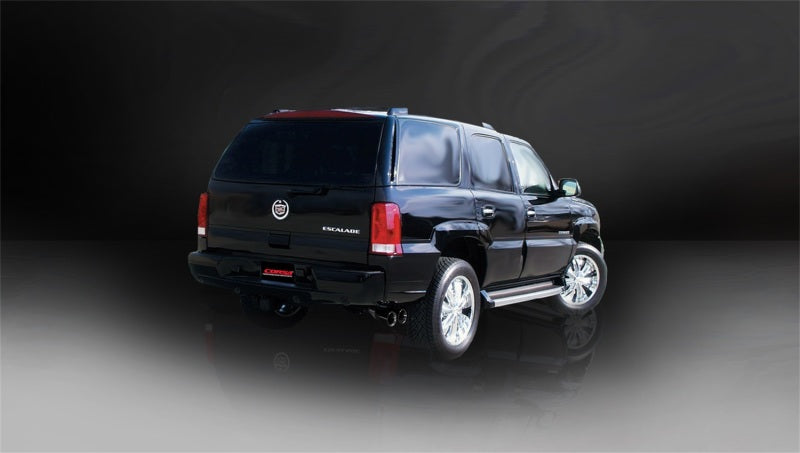 Corsa Sport Cat-Back Exhaust w/Black Twin 4in Tips 02-06 Cadillac Escalade 6.0L V8 CORSA Performance