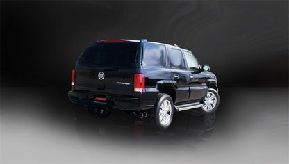 Corsa Sport Cat-Back Exhaust w/Black Twin 4in Tips 02-06 Cadillac Escalade 6.0L V8 CORSA Performance