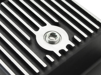 aFe Power Transmission Pan Black Machined 09-14 Ford 6R80 F-150 Trucks - eliteracefab.com