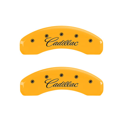 MGP 4 Caliper Covers Engraved Front & Rear Escalade Black finish silver ch - eliteracefab.com