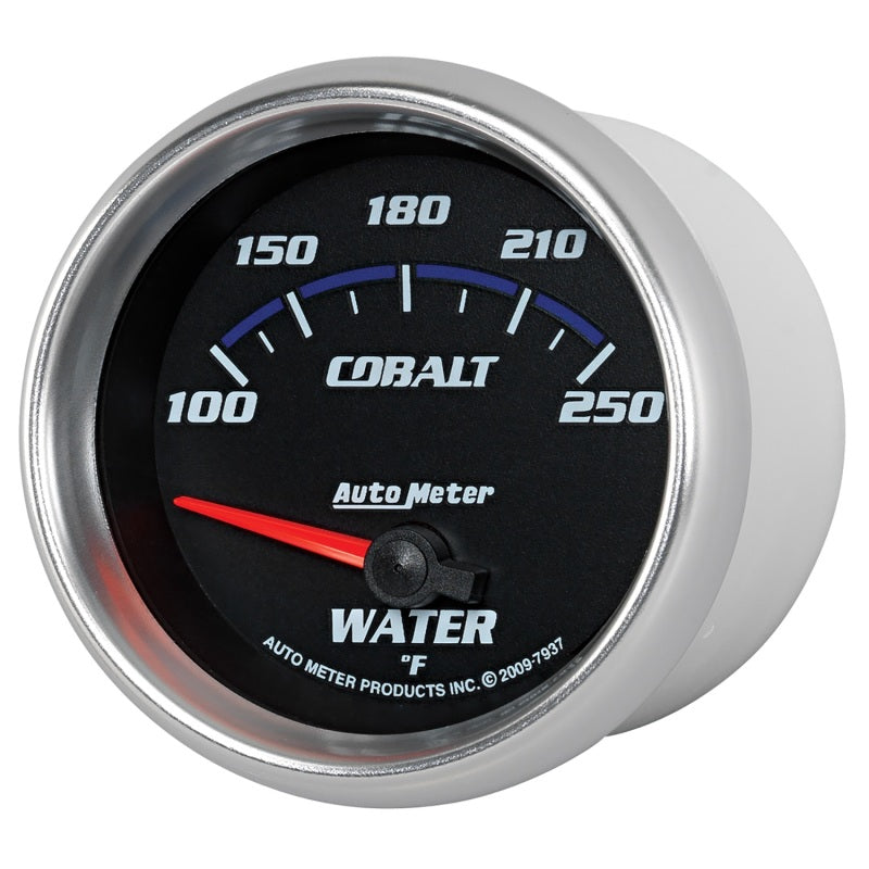 Autometer Cobalt 66mm 100-250 Degree F Electric Water Temperature Gauge 7937
